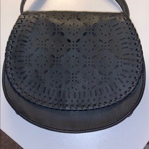 Abercrombie Kids black leather purse